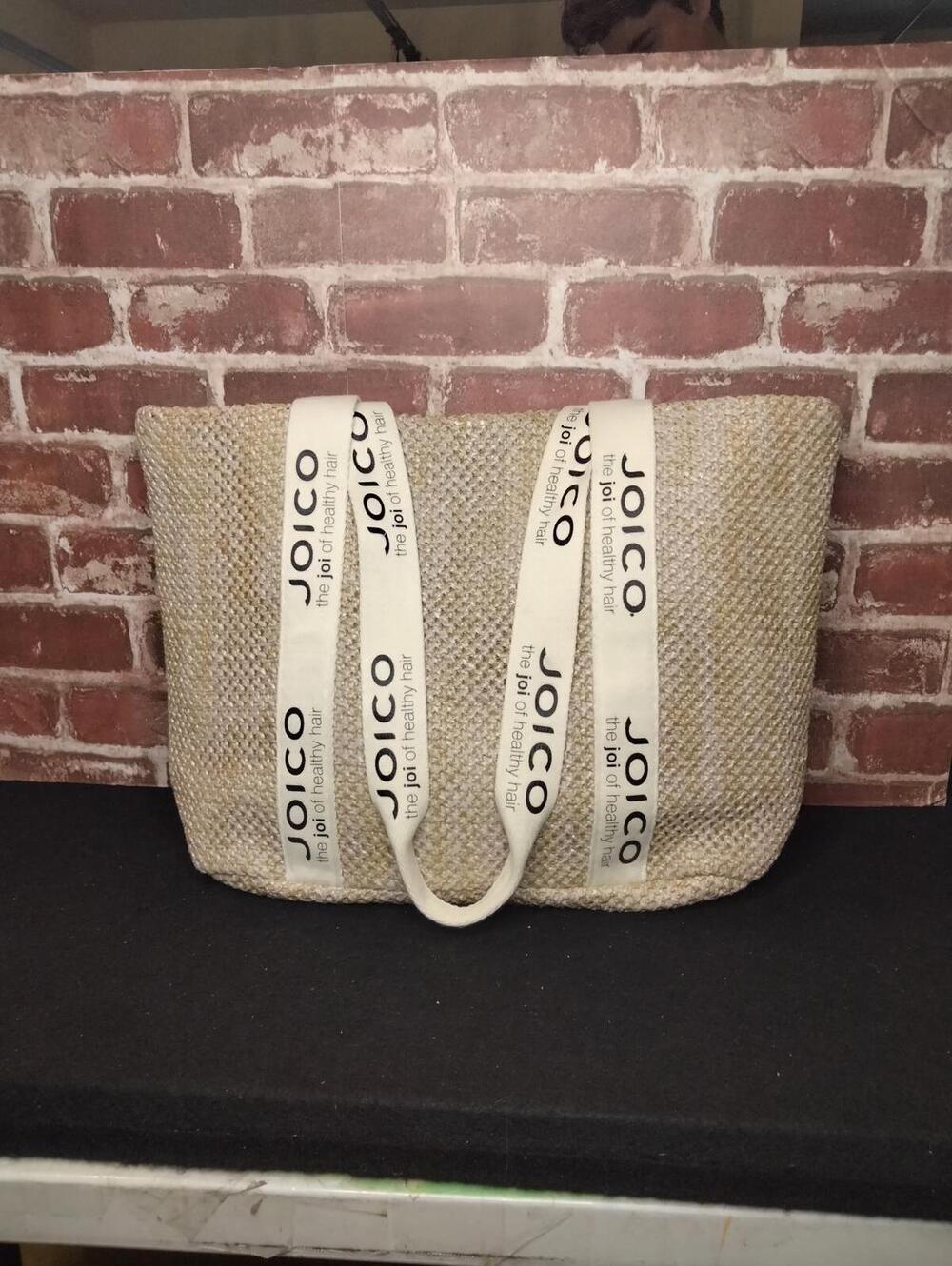 JOICO Straw Tote Bag Beach Market Shoulder Bag Joi of Healthy Hair
